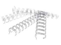 Metallspiral GBC 3:1 No 7 A4, 11mm vit, 100 st