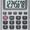 Miniräknare Casio HS-8VA, 240 funktioner, 2-rads display, grå