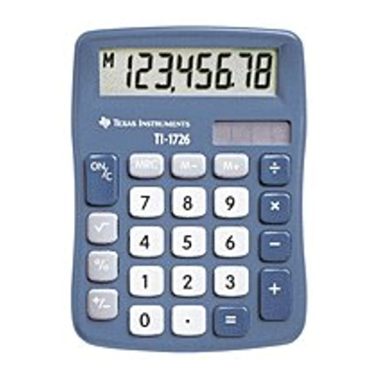 Miniräknare Texas Instruments TI-1726, 8 siffror, blå