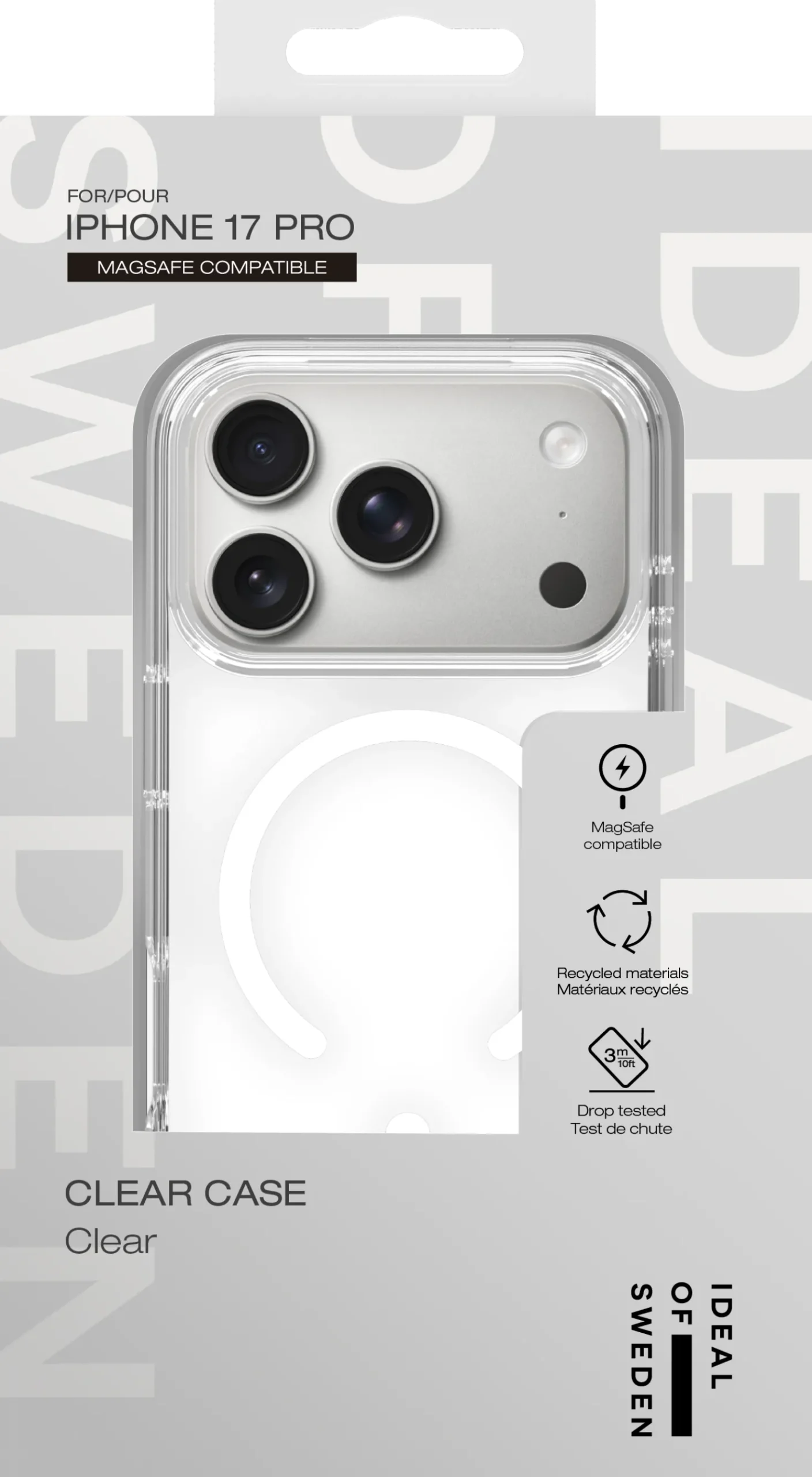 Mobilskal IDEAL OF SWEDEN MagSafe iPhone 17 Pro, transparent