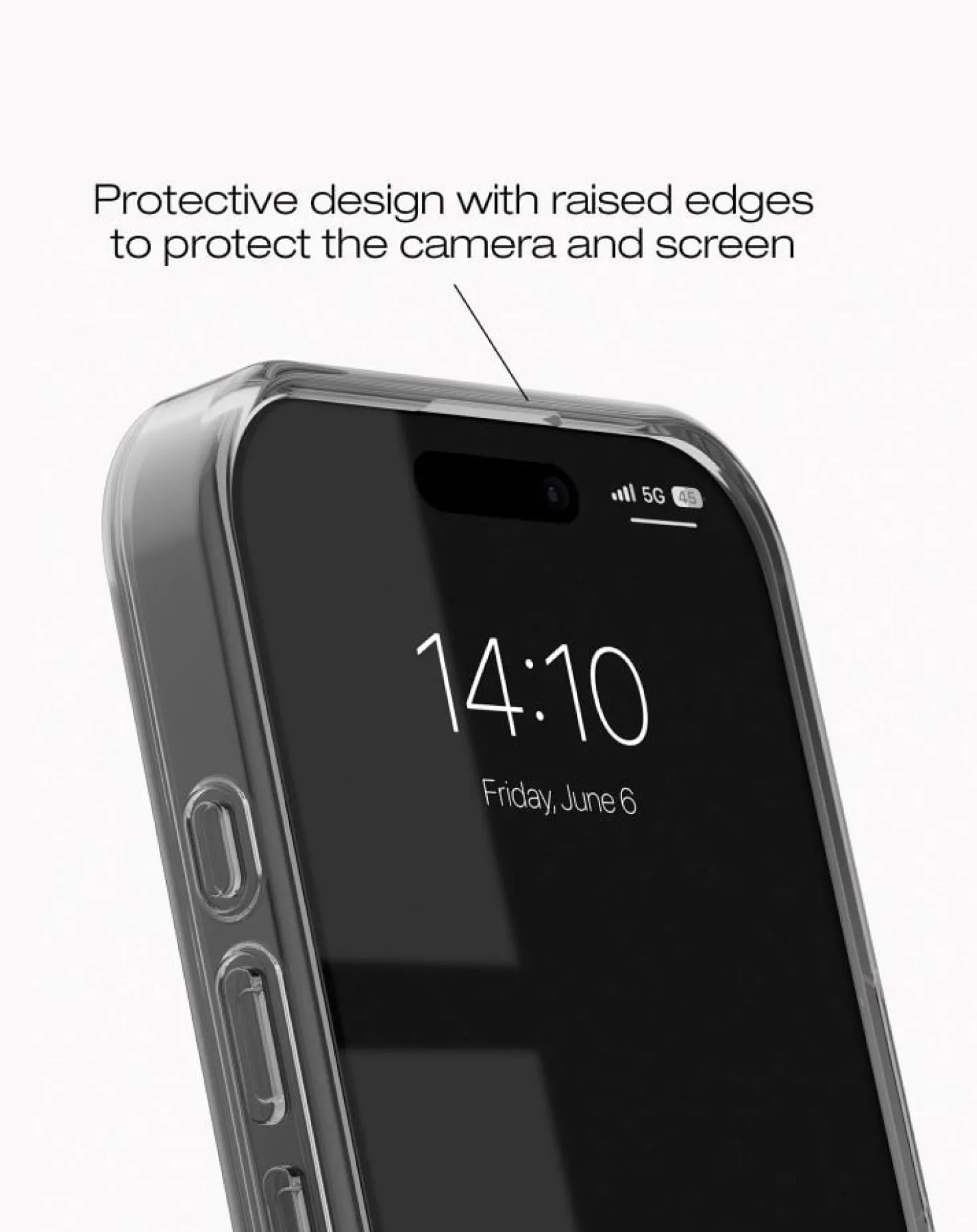 Mobilskal IDEAL OF SWEDEN MagSafe iPhone 16, genomskinlig tonad svart