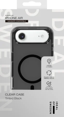 Mobilskal IDEAL OF SWEDEN MagSafe iPhone Air, genomskinlig svart