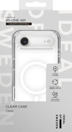 Mobilskal IDEAL OF SWEDEN MagSafe iPhone Air, transparent, droppskydd 3m