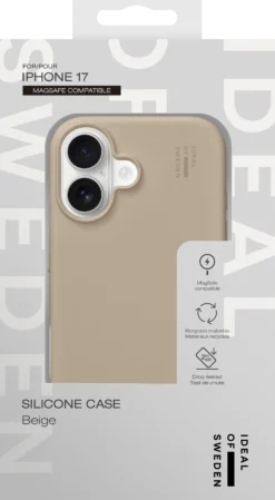 Mobilskal IDEAL OF SWEDEN MagSafe iPhone 17, silikon, beige