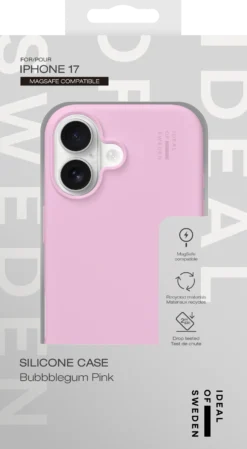 Mobilskal IDEAL OF SWEDEN MagSafe iPhone 17 Pro, silikon, rosa