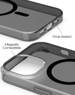 Mobilskal IDEAL OF SWEDEN MagSafe iPhone 13/14/15, tonad svart
