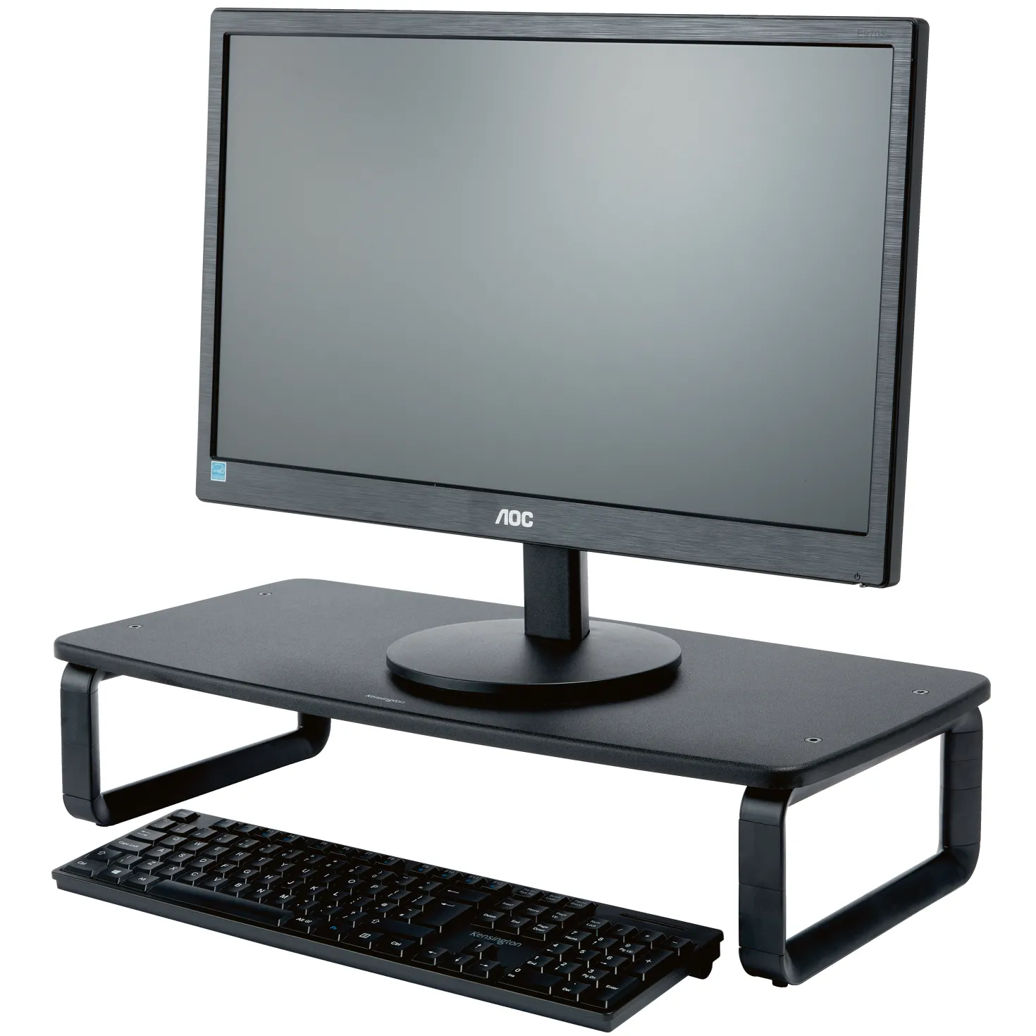 Monitorstativ Kensington Justerbart, svart, max 31 cm höjd
