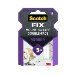 Monteringstejp Scotch Mirror Dubbelsidig, 19mm x 1,5m, 5 kg