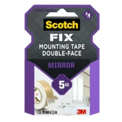 Monteringstejp Scotch Mirror Dubbelsidig, 19mm x 1,5m, 5 kg