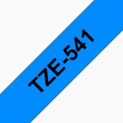 Märkband Brother TZe-541, svart på blå, 18 mm, 8 m