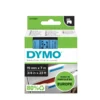 Märkband Dymo D1, svart text på blå, 19mm