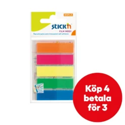 Märkflik Stick n PP Neon, 45x12mm, 5 färger