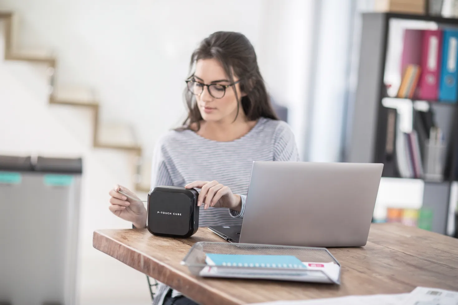 Märkmaskin Brother PT-P710BT Cube Plus, Bluetooth, 24 mm, svart