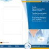 Namnetikett Herma Acetatsilke, vit, 80 x 50 mm, 200 st