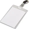 Namnskylt CardKeep E80 Stående, vridbart clip, 62x93 mm, 25 st