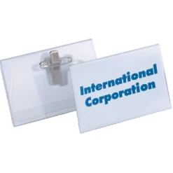 Namnskylt Durable Combiclip, 54x90mm, 50 st