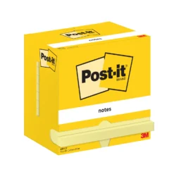 Notislappar Post-it 655CY Gul, 76x127 mm, 12 block