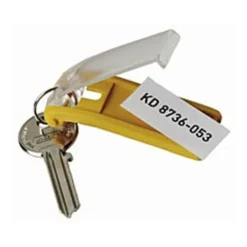 Nyckelbricka Durable Key Clip, röd, 6 st