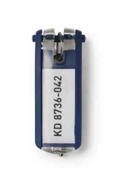 Nyckelbricka Durable Key Clip, blå, 6 st