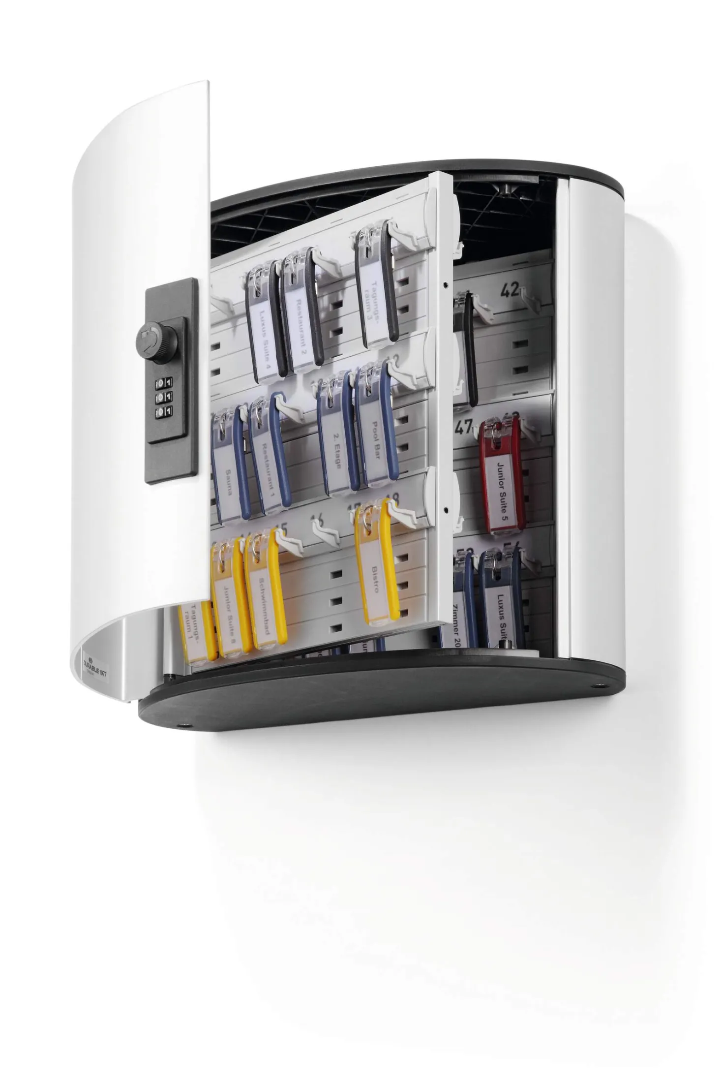 Nyckelskåp Durable KEY BOX CODE 54, kodlås, 54 nycklar, aluminium