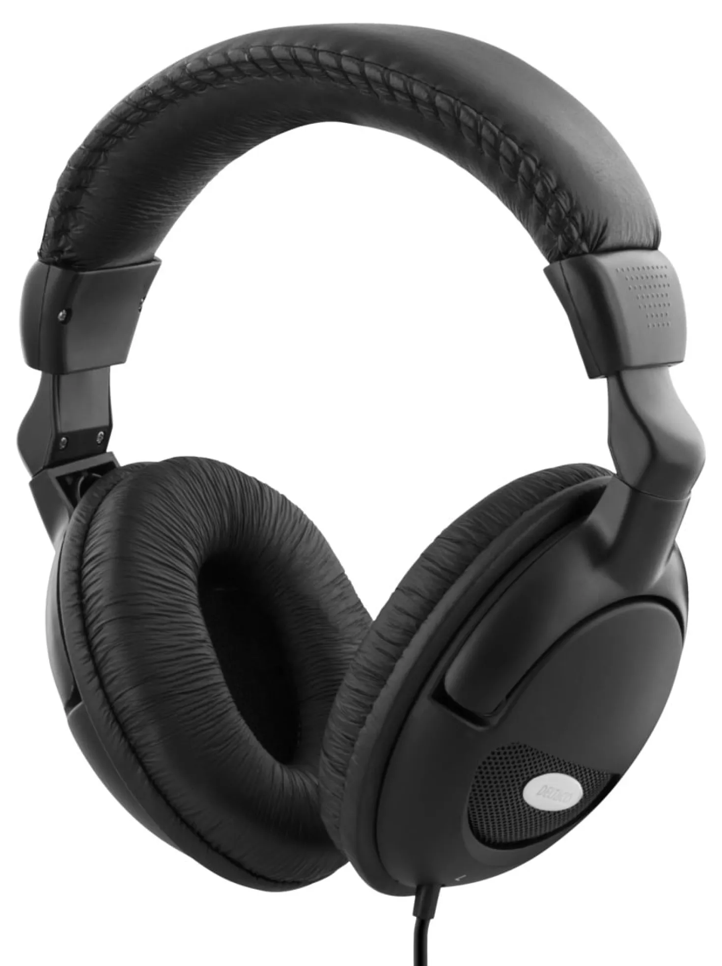 Over-ear Hörlurar Deltaco Volymkontroll, 50mm element, 2.2m kabel, svart