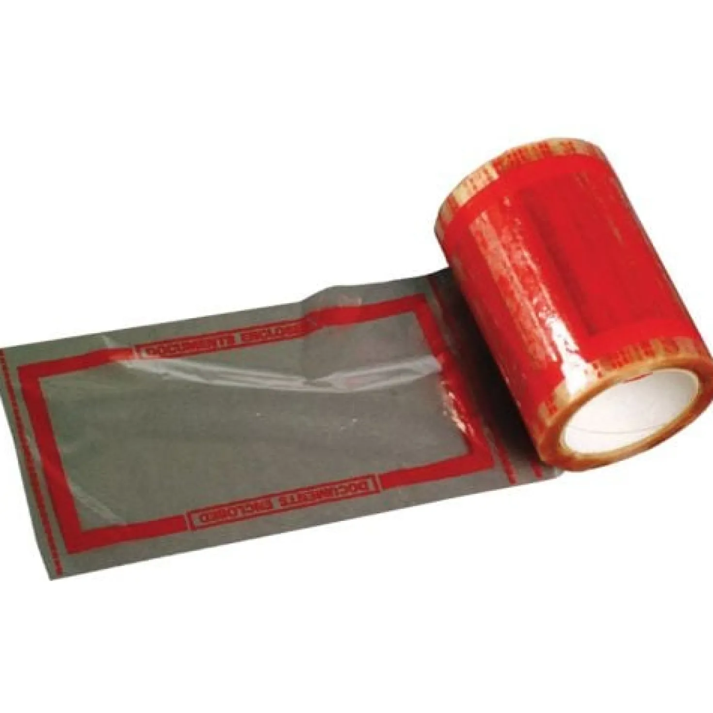 Packsedelstejp Docustick C6 med tryck, 330 st per rulle