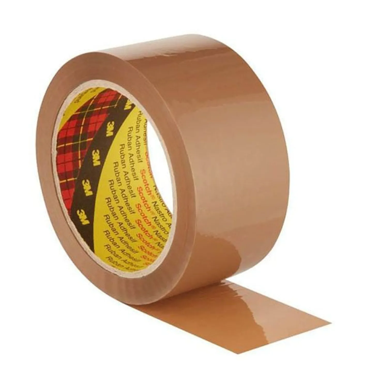 Packtejp Scotch Brun, tystavrullande, 66m x 50mm