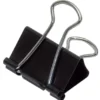 Pappersklämma BNT Office Fold Back, 19 mm, svart