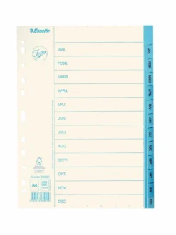 Pappersregister Esselte Jopa Original A4 Jan-Dec, 12 flikar