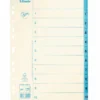 Pappersregister Jopa Original A4 1-10, blå flikar, 10 avdelare