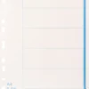 Pappersregister Timing Bas 5 Otryckt, 12 flikar, A4