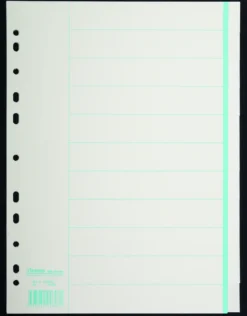 Pappersregister Timing Bas 10 Otryckt, blå flikar
