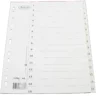 Pappersregister Timing Mega A4 1-15, transparent flik, 10 set