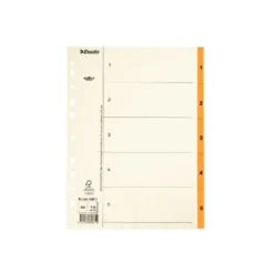 Pappersregister Timing Mega A4 1-5 orange