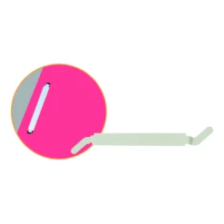 Papperssamlare Easy-Clip S-clip 70mm, vit, 100 st