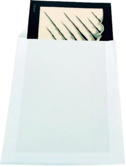 Pappryggpåse ProPac E3, vit, självhäftande, 125 st