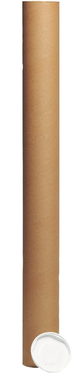 Papptub för affischer, brun, 740x50mm