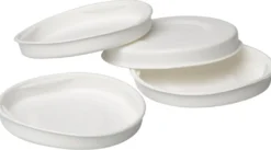 Papptubslock slagfast plast, 80mm diameter, brun