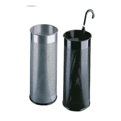 Paraplyställ Durable Silver, perforerad metall, rund