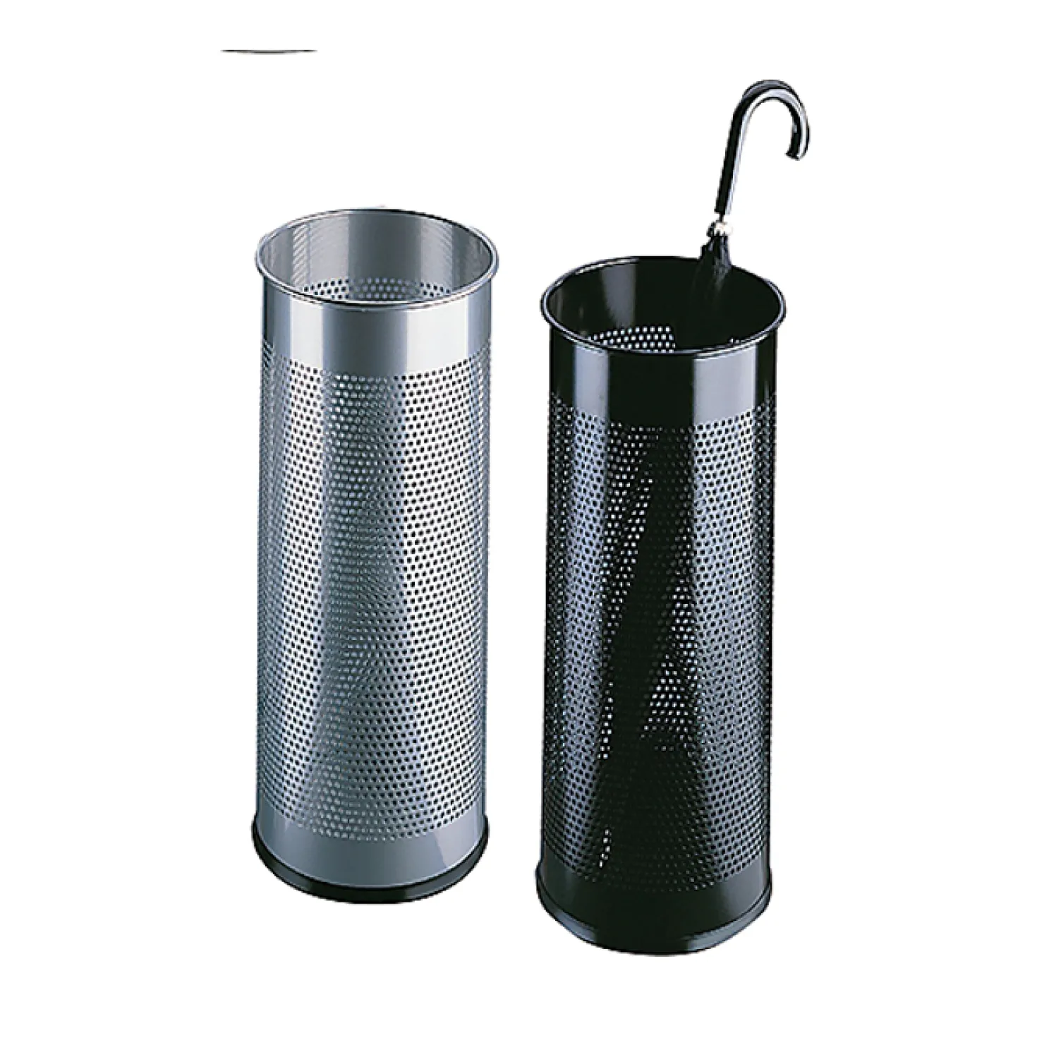 Paraplyställ Durable Silver, perforerad metall, rund