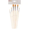 Penselset Playbox Runda och Flata, 6-pack