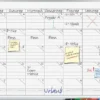 Planeringstavla Legamaster Veckoplan Whiteboard, 60x90 cm, 7 sektioner
