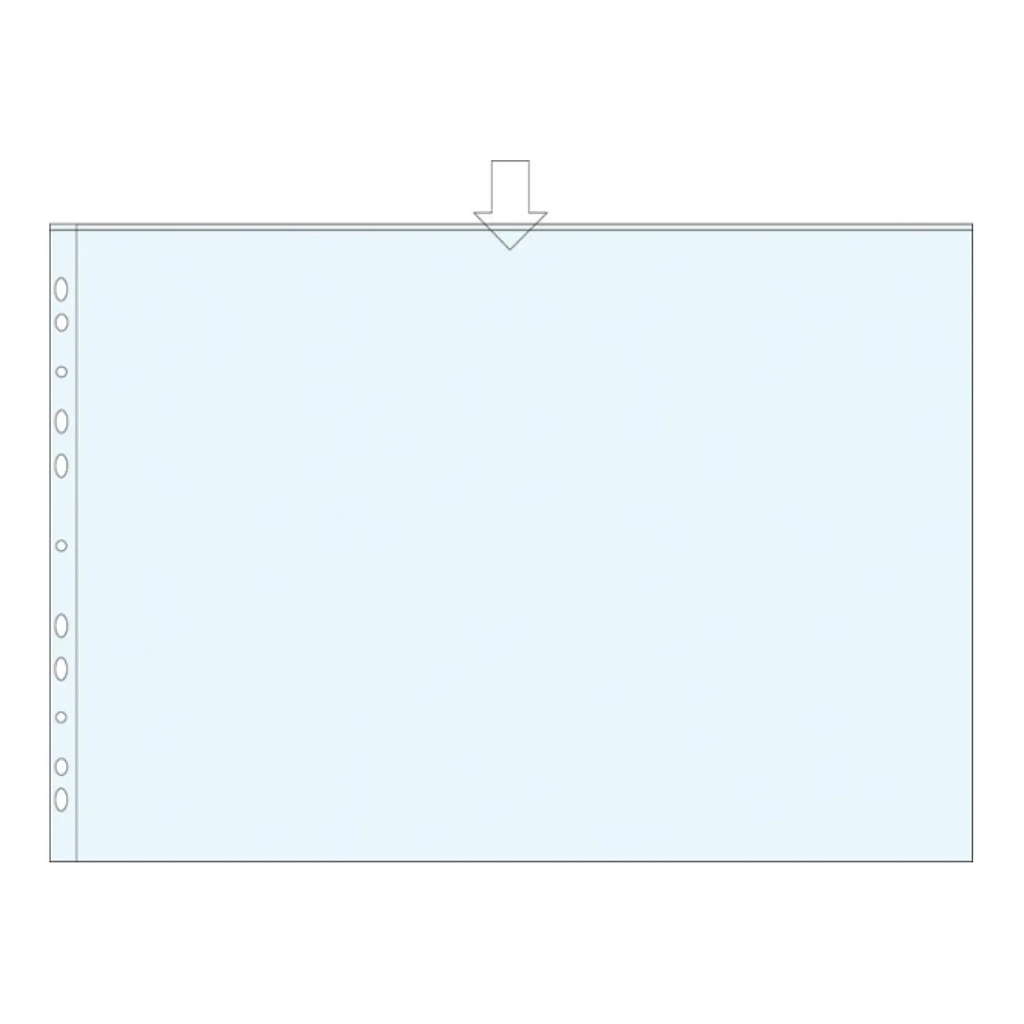 Plastficka Copysafe A3 Liggande, 0,09 mm, 10 st