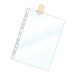 Plastficka Copysafe A4 Präglad, 0,06mm, 100 st