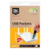 Plastficka Djois 3L USB självhäftande, 90 x 52 mm, 10 st