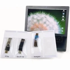 Plastficka Djois 3L USB självhäftande, 90 x 52 mm, 10 st