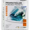 Plastficka Durable PREMIUM A4 Glasklar, universalhålad, 10 st