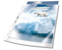 Plastficka Durable Premium A4 Universalhålad, PP, 100 st