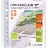 Plastficka Durable PREMIUM A4 rPP, universalhålad, 100 st