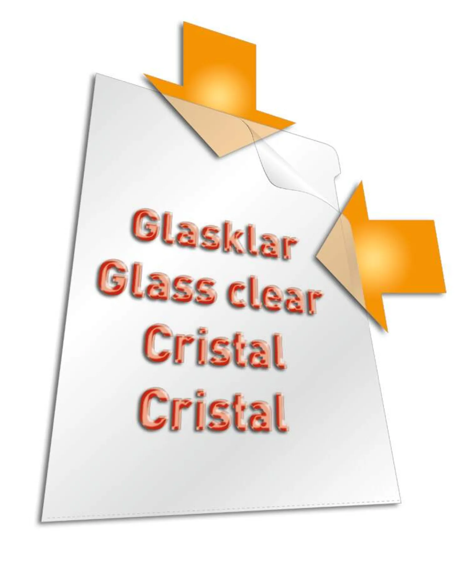 Plastmapp Durable Standard A4 glasklar, utskärning, 100 st